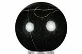Polished Silver Sheen Obsidian Sphere - Mexico #327394-1